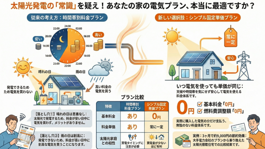 買電が少ない家庭ならシンプルオクトパスが最も安くなる可能性