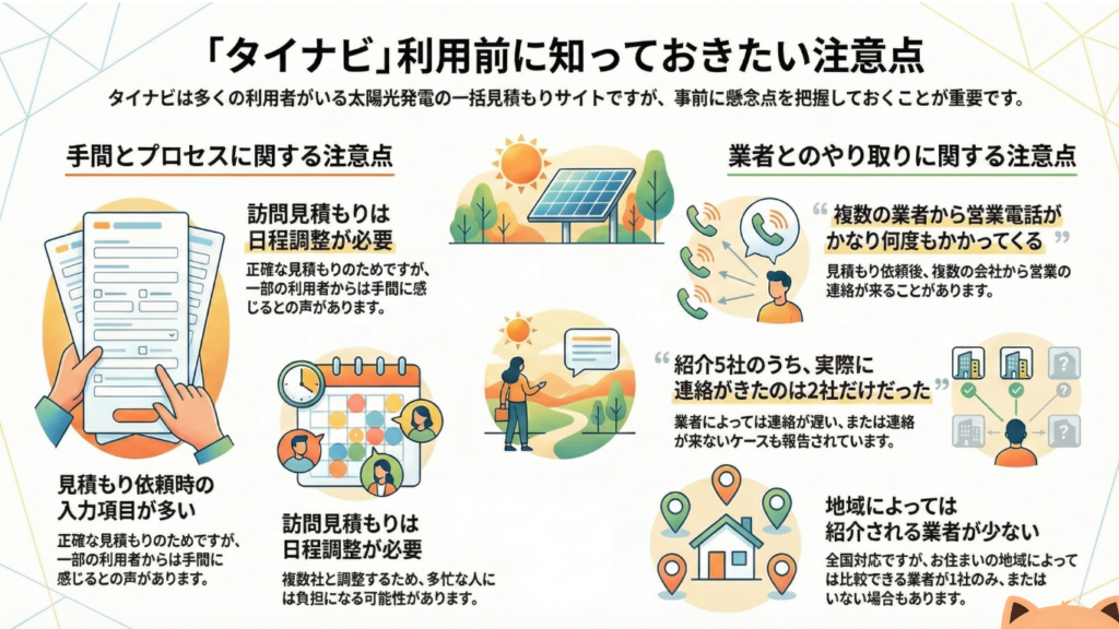 タイナビの悪い評判・口コミからわかる3つのデメリット